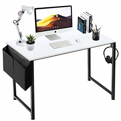 4Nm 31.5 inch Modern Simple Computer Office Study Writing Table Desk, White