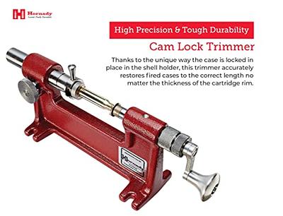 Hornady Cam-Lock Trimmer 050140 - Reloading Case Trimmer Accurately Restore  Fired Cases Up to 50 Calibers - Unique Brass Trimmer with Micro Adjust  Cutter, 7 Pilot Sizes, & Large Diameter Cutting Head - Yahoo Shopping