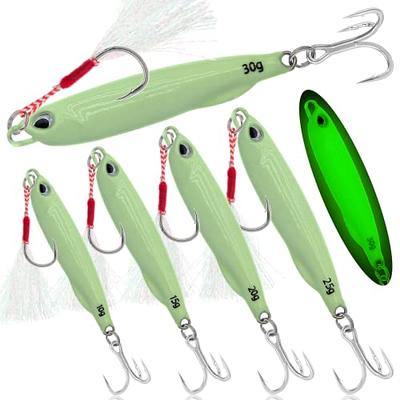 6Pcs Rotating Metal VIB Vibration Bait Spinner Spoon Fishing Lures