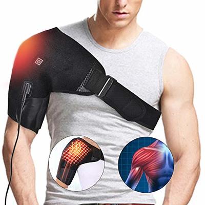 Heated Shoulder Brace Support Wrap, 3 Heat Settings, Heating Pad Support  Brace for Rotator Cuff, Joint Capsule & Biceps Tendon Injury, Frozen  Shoulder, Shoulder Dislocation or Muscles Pain Relief - Yahoo Shopping