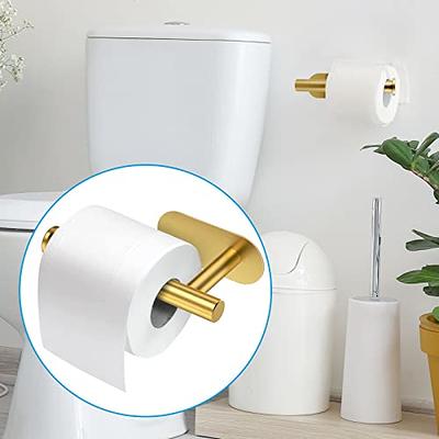 Self Adhesive Toilet Paper Holder, 304 Stainless Steel Wall Mounted Toilet  Paper Holder, Adhesive Mounting, No Drilling Toilet Paper Holder Suitable