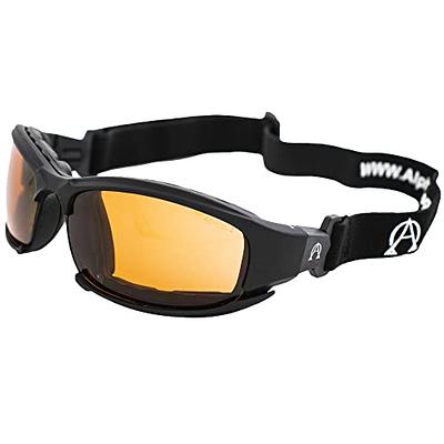 Alpha Omega 5 Motorcycle Sunglasses Foam Padded Riding Safety