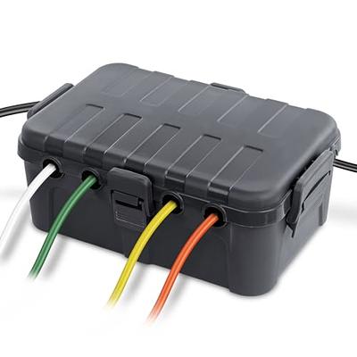 Weatherproof Extension Cord Connection Box - Waterproof Outdoor Cover -  iron forge tools