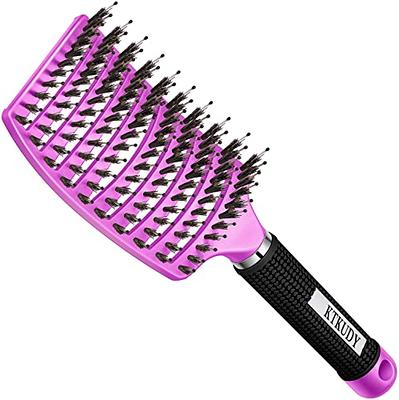 Belula 100% Boar Bristle Hair Brush Set. Soft Natural Bristles for