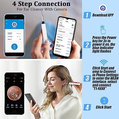  Ear Vacuum Wax Remover, Ear Wax Removal with 8 Pcs Ear Pick, Ear  Wax Removal Tool with Strong Suction, Ear Vacuum with Charging Cable, Ear  Suction Device for Adults and Kids (