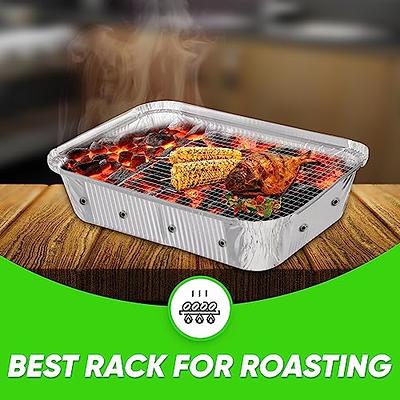 Kitchenatics Roasting & Baking Sheet with Cooling Rack: Quarter Cookie Pan Tray