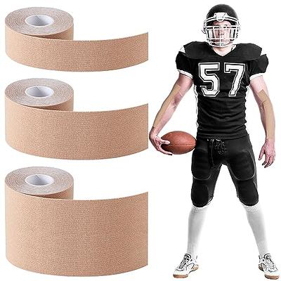 BBTO 3 Pack Athletic Sports Tape Football Turf Tape Easy Tear No Sticky  Residue Extra Wide Athletic Tape Waterproof Sports Tape for Athlete Sport