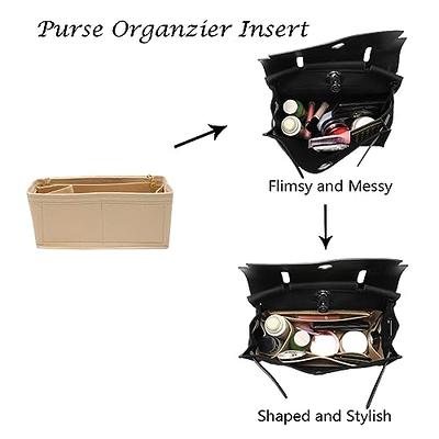 Doxo Purse Organizer Insert & Base Shaper 2pc Set, Felt Handbag