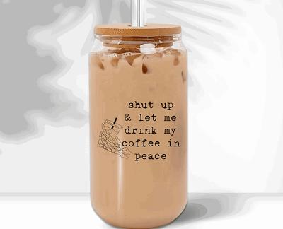 Gift for Coffee Lovers, Iced Coffee Cups with Lids