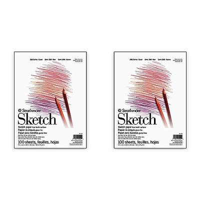 Strathmore 300 Series Mixed Media Paper Pad, Side Wire Bound, 9x12 inches,  40 Sheets (117lb/190g) - Artist Paper for Adults and Students - Watercolor