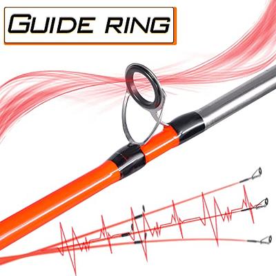  Catfish Fishing Rod And Reel Combo, 2-Piece Spinning Combo,  Durable Graphite & Glass Blanks Fishing Pole For Crappie-Orange-5.9ft And  2000 Spinning Reel