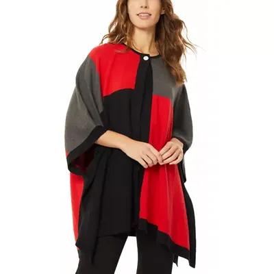 Jones New York Women's Color Block Cape Sweater, L-Xl - Yahoo Shopping