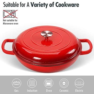 La Cuisine 3.7-Quart Cast Iron Dutch Oven with Lid at