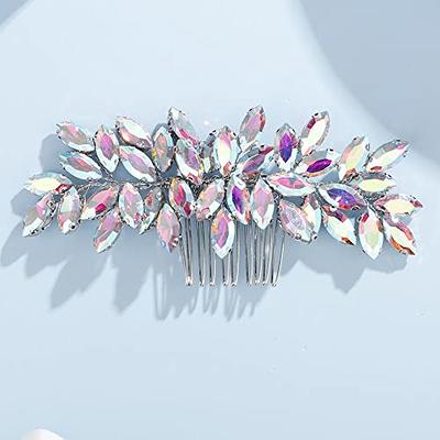 Amazon.com : Aimimier Bridal Purple Crystal Hair Comb Amethyst Hair Piece Wedding  Hair Accessories for Women and Girls (Purple) : Beauty & Personal Care