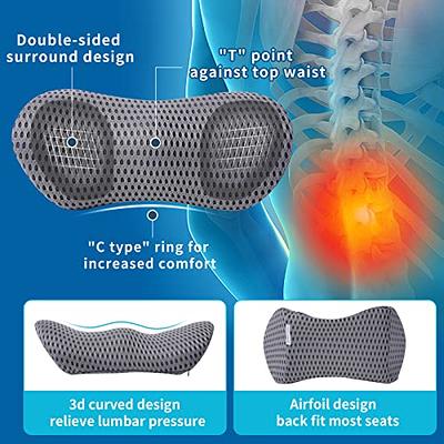 Lumbar Support Pillow for Office Chair Back Support Pillow for Chair Car  Seat Back Support Ergonomic Back Chair Pillow Desk Chair Back Cushion for