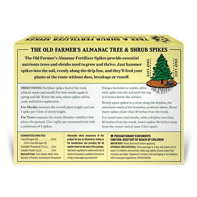 The Old Farmer's Almanac Fertilizer Spikes for Trees & Shrubs, 13