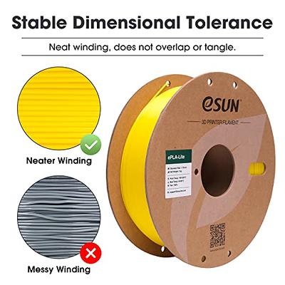 eSUN PLA Filament 1.75mm, High Toughness 3D Printer Filament Upgraded PLA  Filament, Dimensional Accuracy +/- 0.03mm, 1KG Cardboard Spool (2.2 LBS) 3D  Printing Filament for 3D Printers, Yellow - Yahoo Shopping