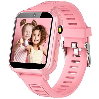  Kids Smart Watch Gift for Girls Age 5-12, 26 Games HD Touch  Screen Watches with Video Camera Music Player Pedometer Flashlight 12/24 hr  Educational Toys Birthday Gifts for Girls Ages 7