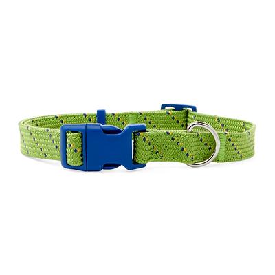 YOULY The Classic Blue Webbed Nylon Dog Collar, Small