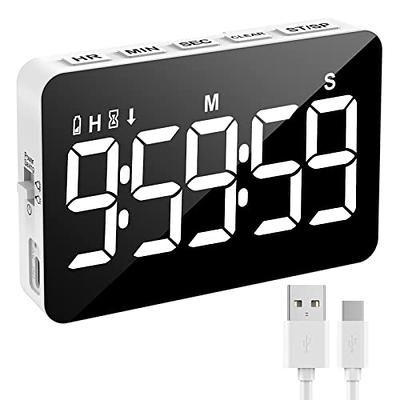 Visual Timer Rechargeable Countdown Timer Clock for Kids Office Meetings  Kitchen