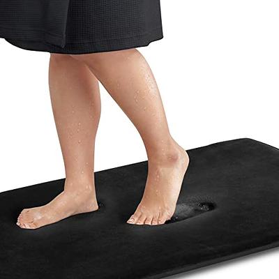 AMOAMI Bath-Mat,Ultra Thin Bathroom Rugs,Rubber Bath Mats for Bathroom Non  Bath