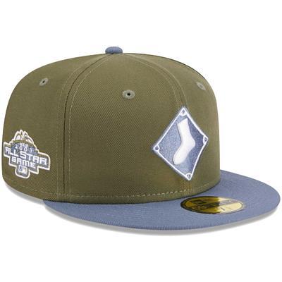 Men's New Era Tan Chicago White Sox 75th Anniversary of Comiskey Park Sky Blue Undervisor 59FIFTY Fitted Hat