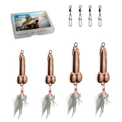 Bass Fishing Lure, Fishing Spoons, Topwater Fishing Lures with Trebles  Hooks, Trout Fishing Lures, Fishing Tackle for Freshwater and Saltwater