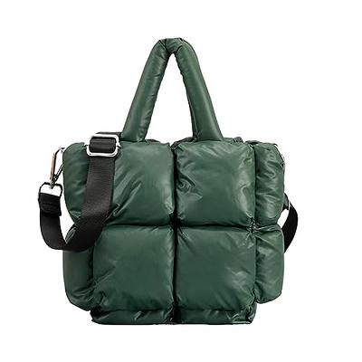 Puffer Bag Quilted Padded Tote Bags for Women Puffy Hobo Purse Lightweight Down Cotton Crossbody Shoulder Bag