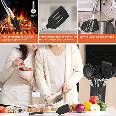 26 PCS Silicone Cooking Utensil Set,Stainless Steel Kitchen Utensils Set,Non-Stick  Heat Resistant,Red - Yahoo Shopping