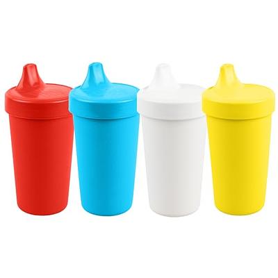 PLASKIDY Toddler Sippy Cups - Set of 4 Spill proof Cups for