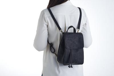 Vegan Leather Mini Backpack