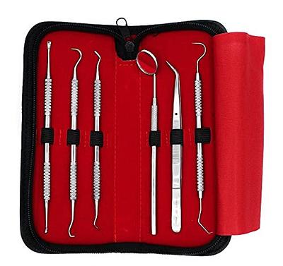 SENLMLER Professional Dental Pick Tools Kit, Teeth Cleaning Calculus  Remover Tool for Dentist, Personal Using, Pets Oral Care Set with Dental  Mirror