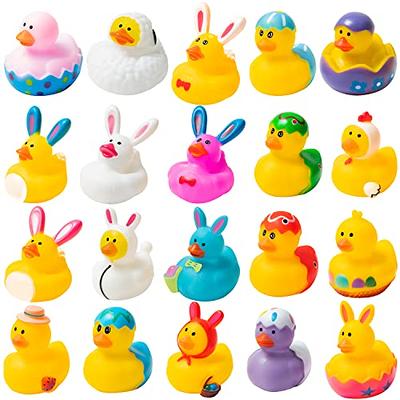 Rubber Ducks Yellow Rubber Bath Ducks Baby Bath Toy 20 Pack (2.1'')