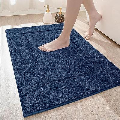 DEXI Bath Mat Rugs Bathroom Floor Mat Super Absorbent Ultra Thin Low  Profile Non