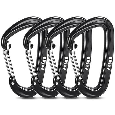 6pcs Stainless Steel Spring Snap Hook Carabiner, Small Carabiner, Stainless  Steel Clips For Flags Cl