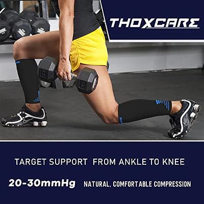 Thoxcare Calf Compression Sleeve for Men Women (1 Pair), Leg