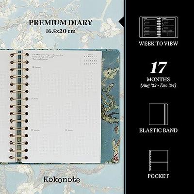 Kokonote Van Gogh 2024 Weekly Planner, 6.3 x 7.8, Daily Weekly And  Monthly Planner 2024, Hardcover Agenda With Planner Stickers, Van Gogh  Gifts