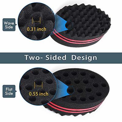 Holes Magic Hair Twist Sponges, Barber Sponge Brush for Hair, Hair Sponge  for Curls Women and Men