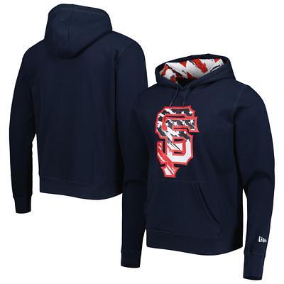 Nike Youth New York Giants Team Stripes Blue Pullover Hoodie