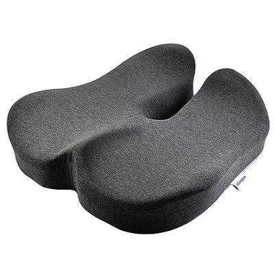  WAOAW Seat Cushion, Office Chair Cushions Butt Pillow for Car  Long Sitting, Memory Foam Chair Pad for Back, Coccyx, Tailbone Pain Relief  (Black) : Office Products