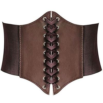 Adjustable Women Waist Belt Lace-up Tied Waspie Corset Belts