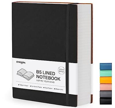 Lined Notebook Journal for Men Women -368 Pages B5 Large Leather Journals  for Writing, Thick Hardcover Notebook with Pen for Work, School, Daily  Diary