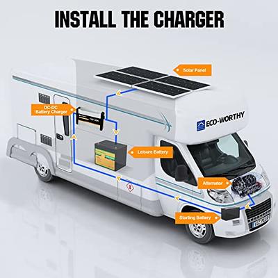 How to charge Eco-Worthy battery with inverter charger 