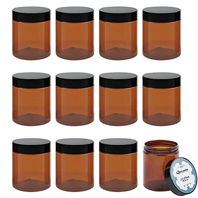 1pc-200pcs 5oz 7oz 8oz PET Plastic Cream Jar Container, Woodgrain