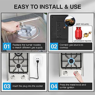 PORTABLE GAS STOVE WITH LPG CONNECTION