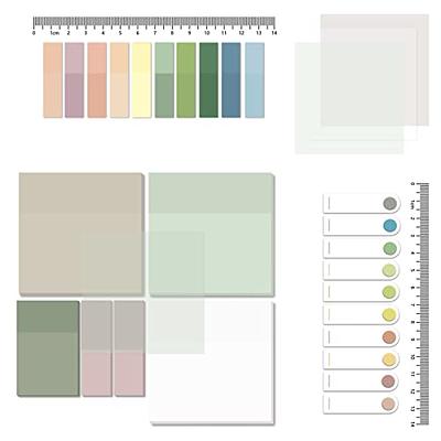 Transparent Sticky Note Pads 3x3 Waterproof Self-Adhesive