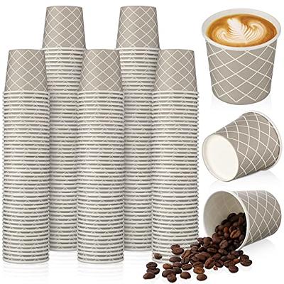 10 Pack Clear Plastic Disposable Coffee Espresso Cups With Handle 5Oz