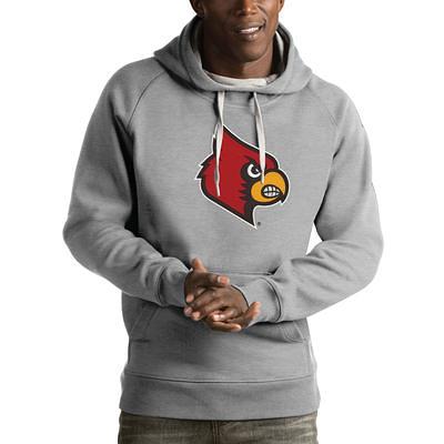 Men's Antigua Red/Charcoal Louisville Cardinals Protect Full-Zip