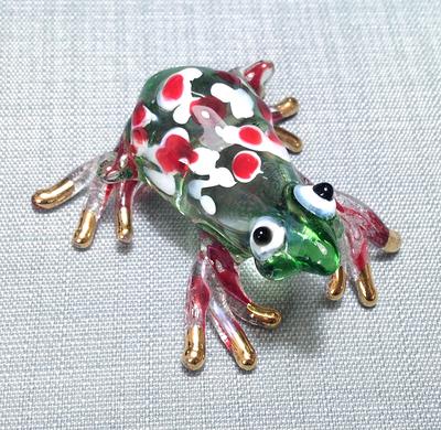 Hand Blown Glass Miniature Funny Toad Frog Reptile Animal Red Green Figurine  Statue Decoration Collectible Small Craft Painted Figure - Yahoo Shopping