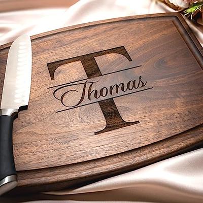 Personalized Cutting Boards, Custom Wedding, Anniversary or Housewarming  Gift Idea, Wood Engraved Charcuterie Board for Kitchen or Chef, Stylish